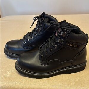Brahma Steel Toe Black Men's Boots